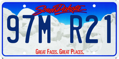 SD license plate 97MR21