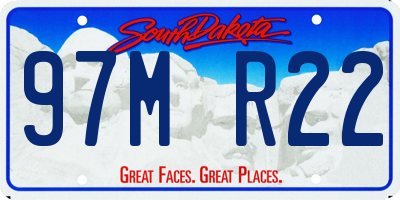 SD license plate 97MR22