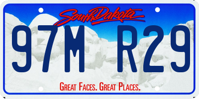 SD license plate 97MR29