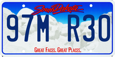 SD license plate 97MR30