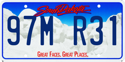 SD license plate 97MR31