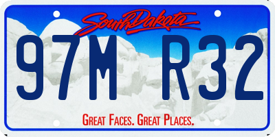 SD license plate 97MR32