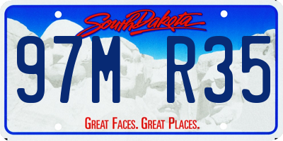 SD license plate 97MR35