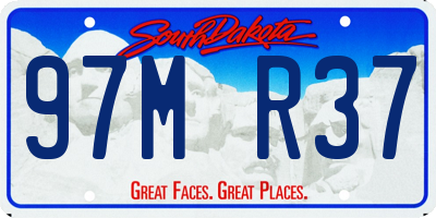 SD license plate 97MR37