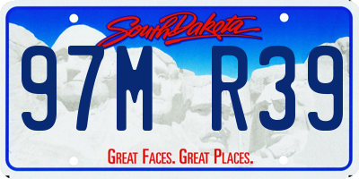 SD license plate 97MR39