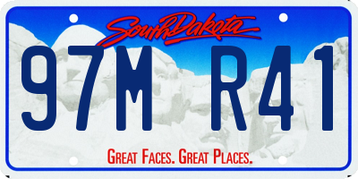 SD license plate 97MR41
