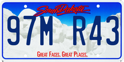 SD license plate 97MR43