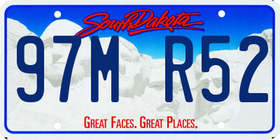 SD license plate 97MR52