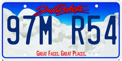 SD license plate 97MR54
