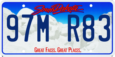 SD license plate 97MR83