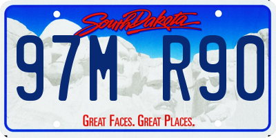 SD license plate 97MR90