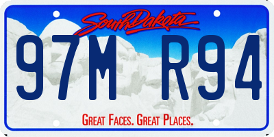 SD license plate 97MR94