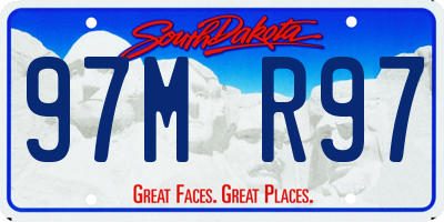 SD license plate 97MR97