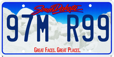 SD license plate 97MR99