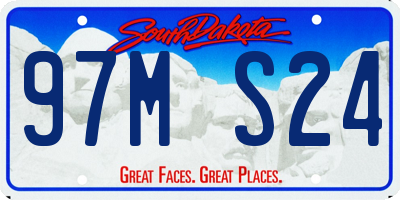 SD license plate 97MS24