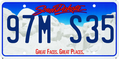 SD license plate 97MS35