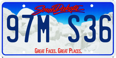 SD license plate 97MS36