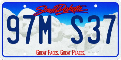 SD license plate 97MS37