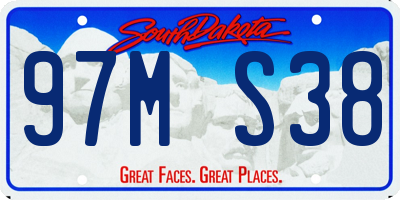SD license plate 97MS38
