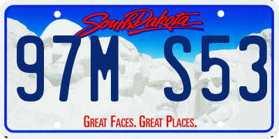 SD license plate 97MS53