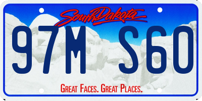 SD license plate 97MS60