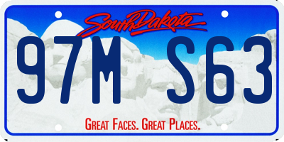 SD license plate 97MS63