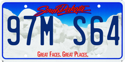 SD license plate 97MS64