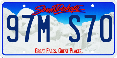 SD license plate 97MS70