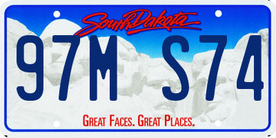 SD license plate 97MS74