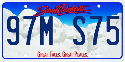 SD license plate 97MS75