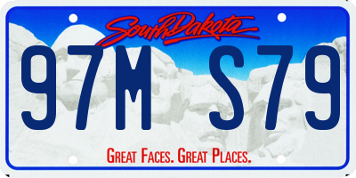 SD license plate 97MS79