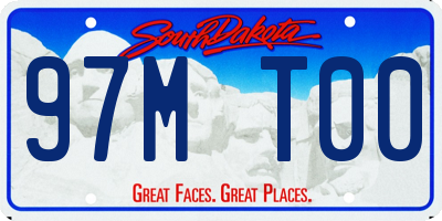 SD license plate 97MT00