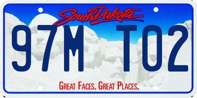 SD license plate 97MT02