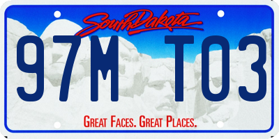 SD license plate 97MT03