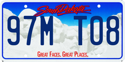 SD license plate 97MT08