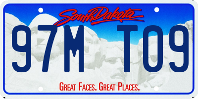 SD license plate 97MT09