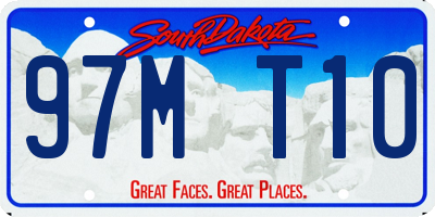 SD license plate 97MT10