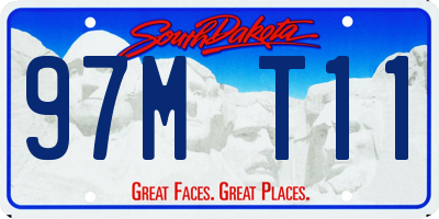 SD license plate 97MT11