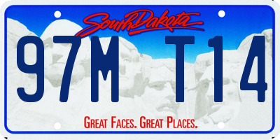 SD license plate 97MT14