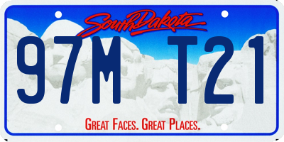 SD license plate 97MT21