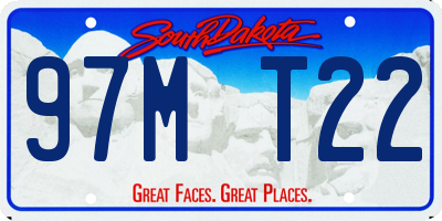 SD license plate 97MT22