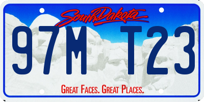 SD license plate 97MT23