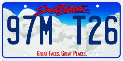 SD license plate 97MT26