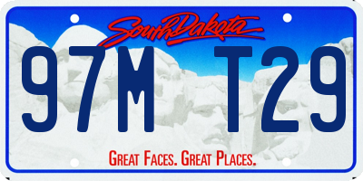 SD license plate 97MT29