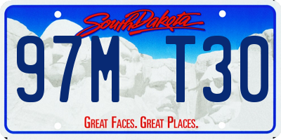 SD license plate 97MT30