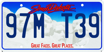 SD license plate 97MT39