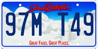 SD license plate 97MT49