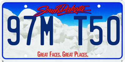 SD license plate 97MT50