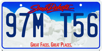 SD license plate 97MT56