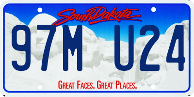 SD license plate 97MU24